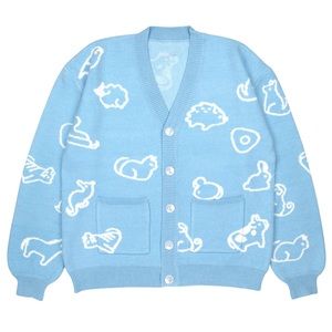 Steady Hands Blue Zodiac Cardigan